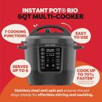 7-in-1 Electric Pressure Cooker with App, 6 Quart
