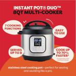 Instant Pot Duo 7-in-1 Electric Pressure Cooker 8Qt