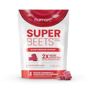 humanN SuperBeets Heart Chews for Energy & Support