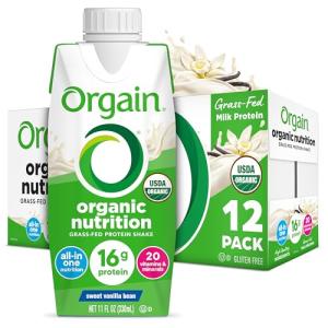 Orgain Organic Protein Shake, Vanilla Bean - 12 Pack