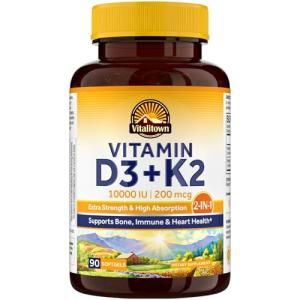 Vitalitown Vitamin D3 K2 Support 90 Softgels