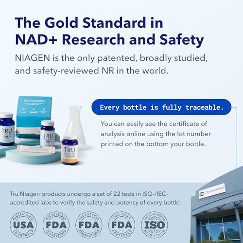 TRU NIAGEN - NAD+ Supplement for Vitality & Anti-Aging