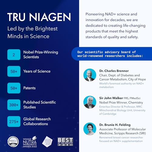 TRU NIAGEN - NAD+ Supplement for Vitality & Anti-Aging
