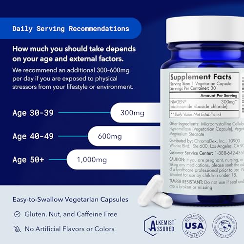 TRU NIAGEN - NAD+ Supplement for Vitality & Anti-Aging