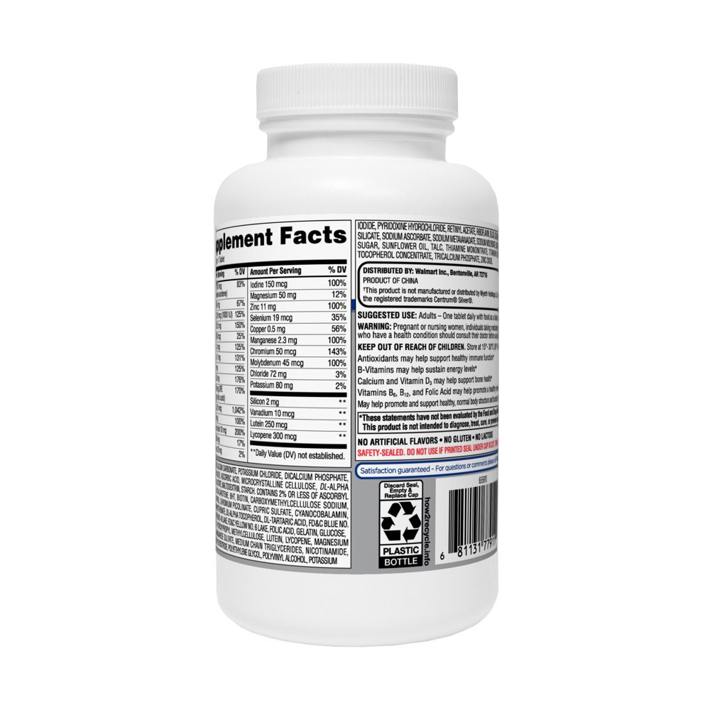 Complete Multivitamin/Multimineral Supplement Tablets, Adults 50+, 220 Count