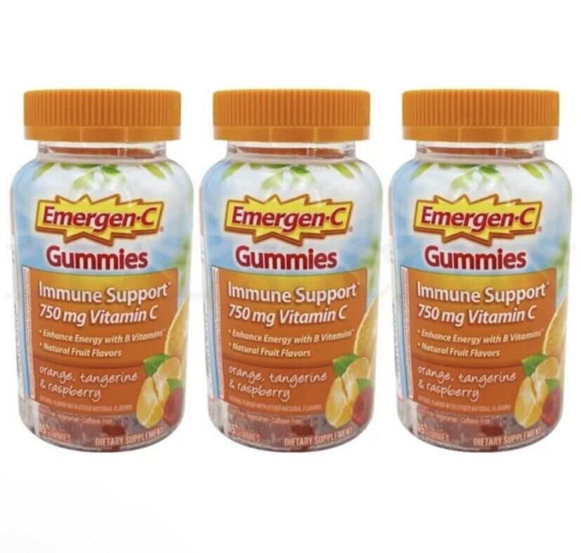 Emergen-C Adult Vitamin C Gummies, Fruit Flavors, 45 Ct