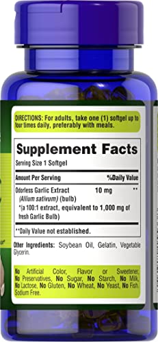 Garlic 1000 mg softgels, 250 count