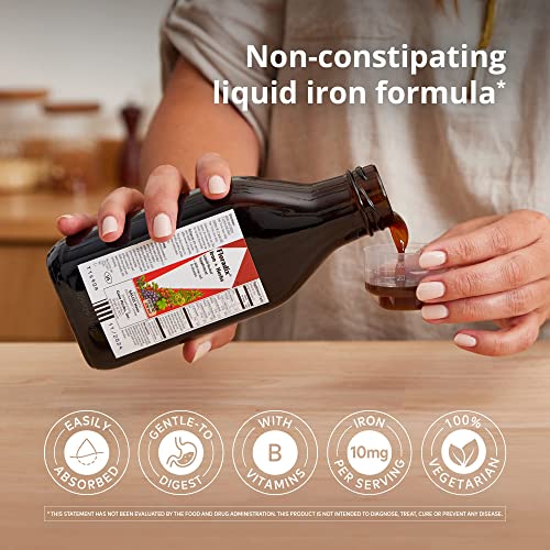 Floradix Vegetarian Iron Liquid Supplement: Energy Support (8 words)