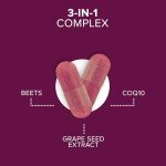 Qunol 3-in-1 Blood Pressure Support Capsules, 60 Count