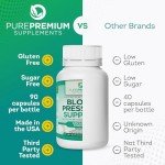 Blood Pressure Supplements with Hawthorn & Hibiscus - 90 Caps