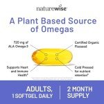 NatureWise Flaxseed Oil Omega 3 6 9 Softgels