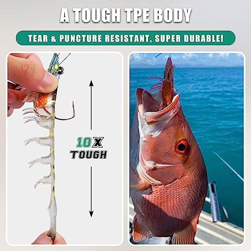 TRUSCEND Bass Fishing Lures: Bottom Soft Shrimp Bait