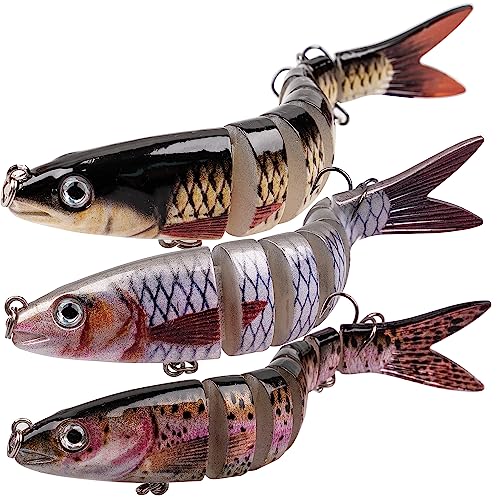 ReeMoo Bass Fishing Lures, Multi Jointed Swimbaits