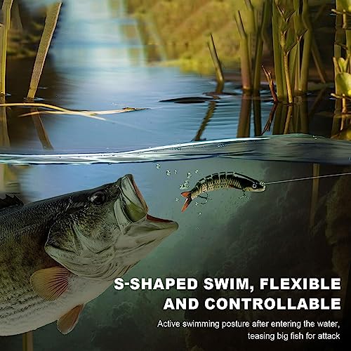 ReeMoo Bass Fishing Lures, Multi Jointed Swimbaits