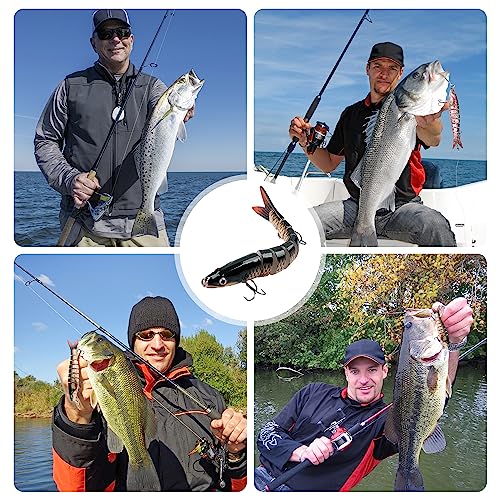 ReeMoo Bass Fishing Lures, Multi Jointed Swimbaits