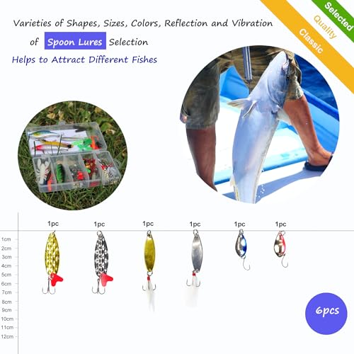 79pcs Fishing Lures Baits Tackle Set with Tackle Box