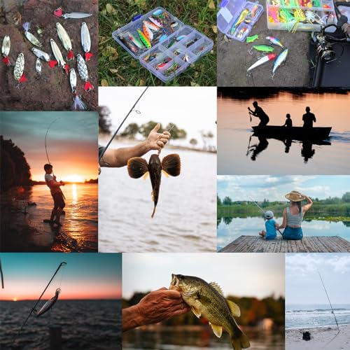 79pcs Fishing Lures Baits Tackle Set with Tackle Box