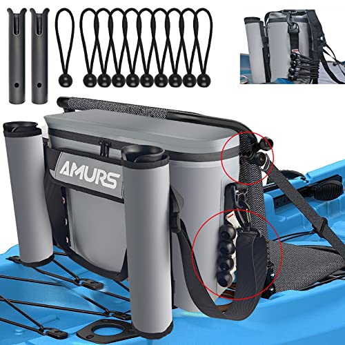 AMURS Waterproof Portable Kayak Cooler with Rod Holder