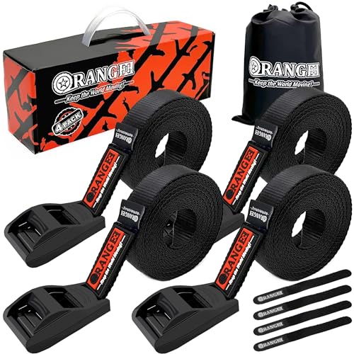 ORANGEE® 4 Pack Cam Buckle Tie Down Straps