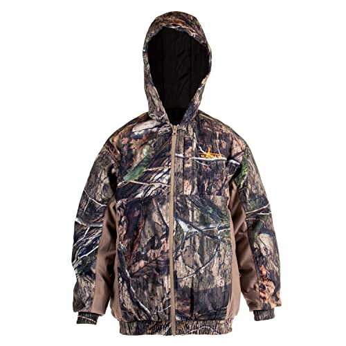 Youth Cedar Branch Insulated Waterproof Bomber, Mossy Oak