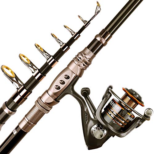 Carbon Fiber Telescopic Fishing Rod and Reel Combo