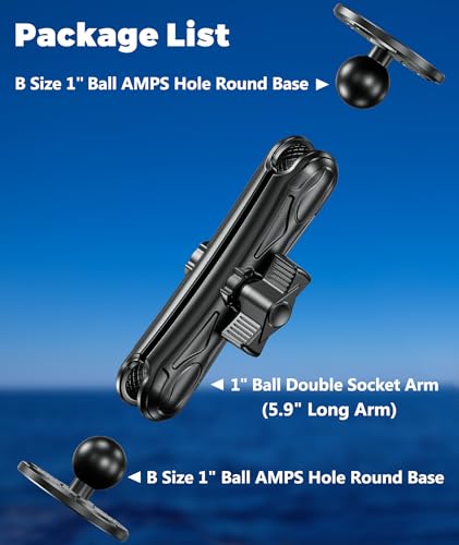 VAZESWIN Aluminum Alloy Device Mount with 1" Ball