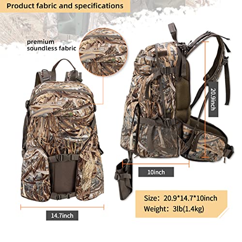 BLISSWILL Hunting Backpack Outdoor Gear Hunting Daypack for Rifle Bow Gun Hunting Gifts for Men