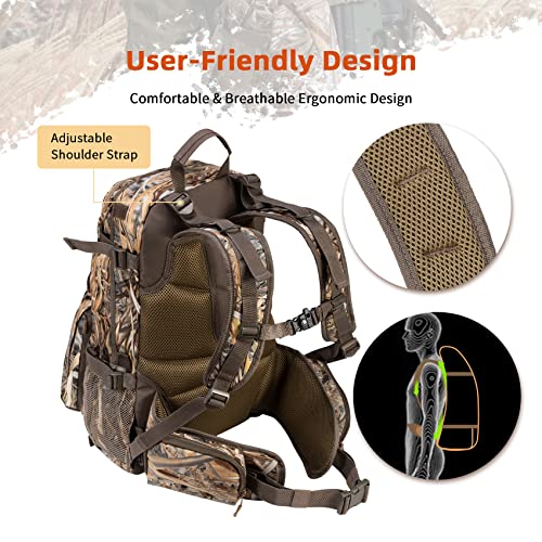 BLISSWILL Hunting Backpack Outdoor Gear Hunting Daypack for Rifle Bow Gun Hunting Gifts for Men