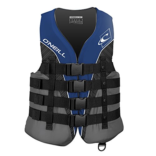 O'Neill Men's Superlite USCG Life Vest, XL, Pacific/Smoke/Black
