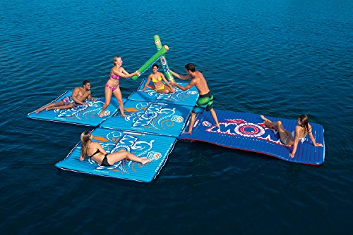 WOW Sports Blue Inflatable Water Walkway, 6x6 Feet