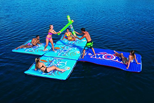 WOW Sports Blue Inflatable Water Walkway, 6x6 Feet
