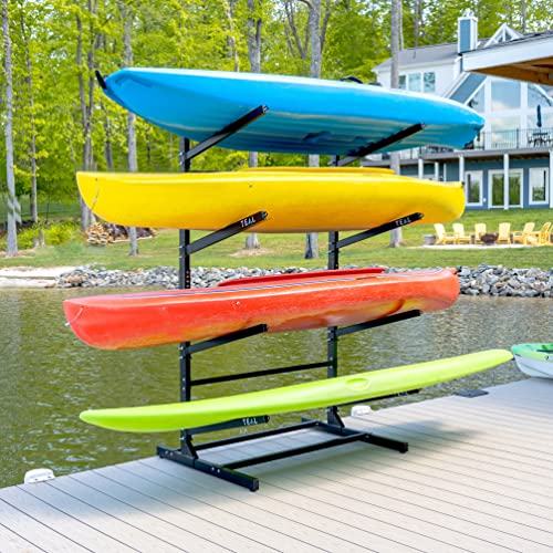 Teal Triangle Freestanding Rack for Kayak and SUP