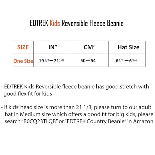 Youth Reversible Windproof Fleece Winter Hat - Blaze Camo