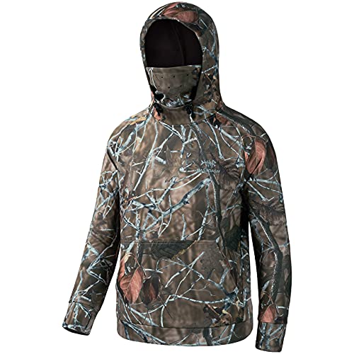 BASSDASH Kids' Performance Fishing Fleece Hoodie with Mask