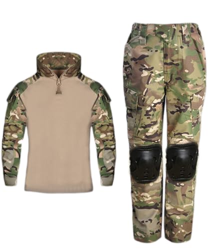KUFORES Kid's Airsoft BDU Suit with Knee Pads