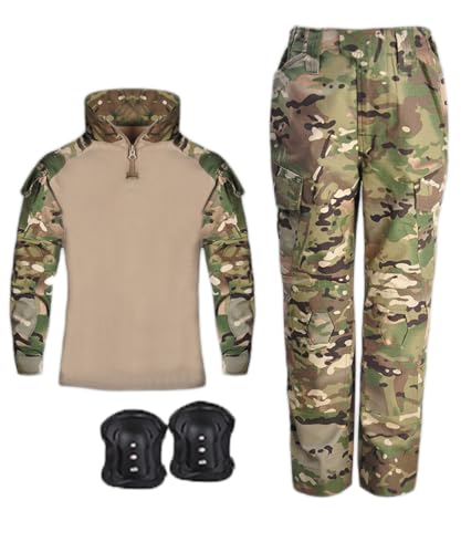 KUFORES Kid's Airsoft BDU Suit with Knee Pads