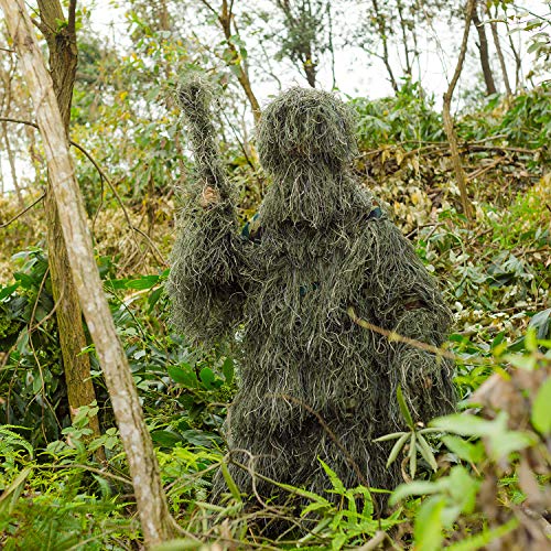 EAmber 3D Youth Camo Ghillie Suit for Hunting