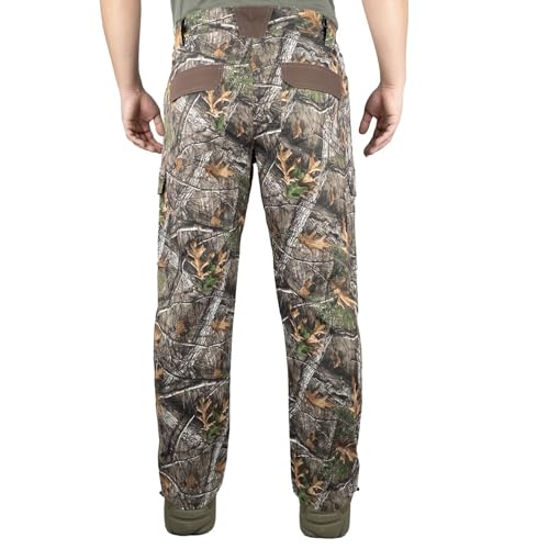 LOOGU Men's Camo Water-Resistant Cargo Hunting Pants
