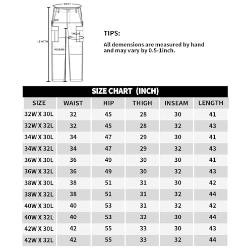 LOOGU Men's Camo Water-Resistant Cargo Hunting Pants