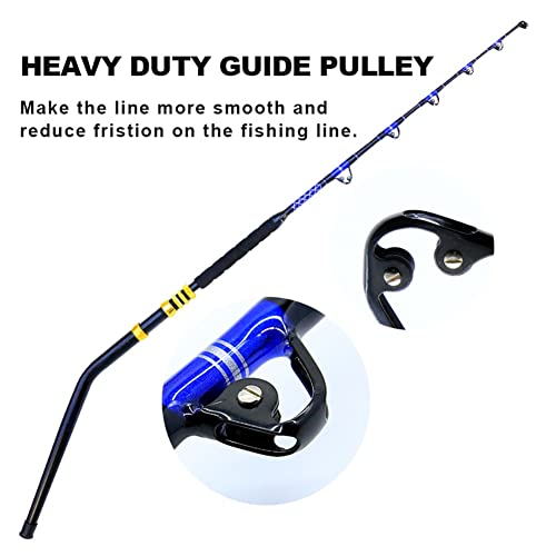6' Heavy Trolling Fishing Rod with Roller Guides