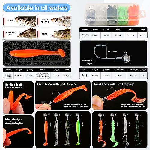 2.1M Fishing Rod & Spinning Reel Combo Set