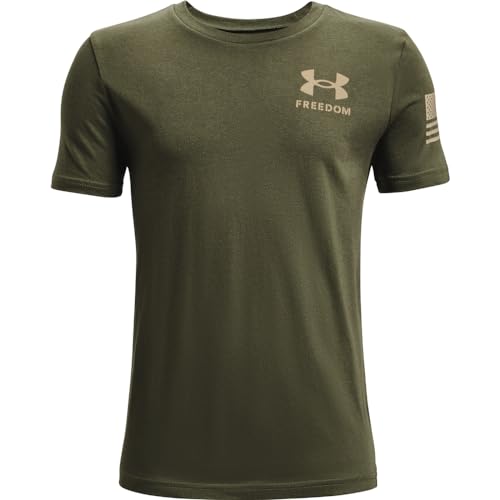 Under Armour Boys Freedom Flag Tshirt - Marine Od Green
