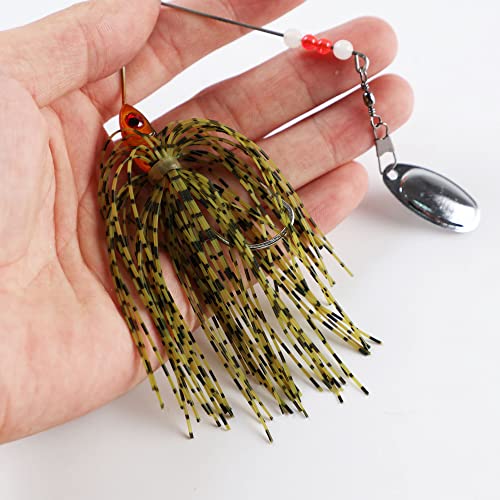 6 Pcs Spinner Baits for Bass, Trout, Salmon