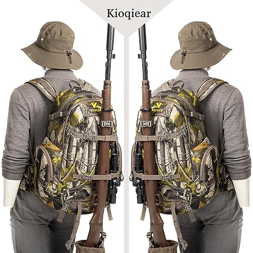 Kioqiear Outdoor Hunting Day Pack with Rain Cover