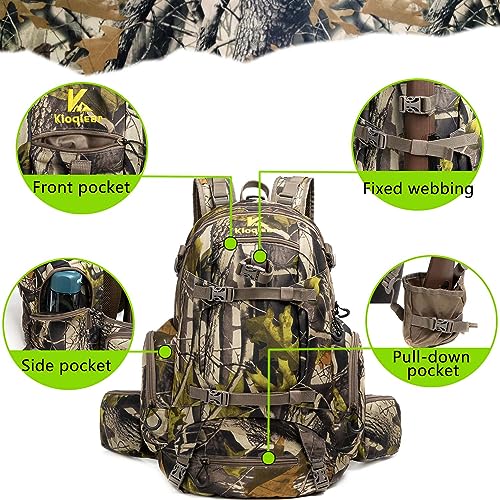 Kioqiear Outdoor Hunting Day Pack with Rain Cover