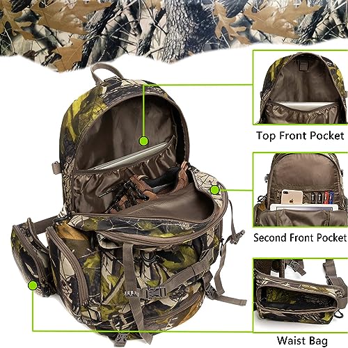 Kioqiear Outdoor Hunting Day Pack with Rain Cover