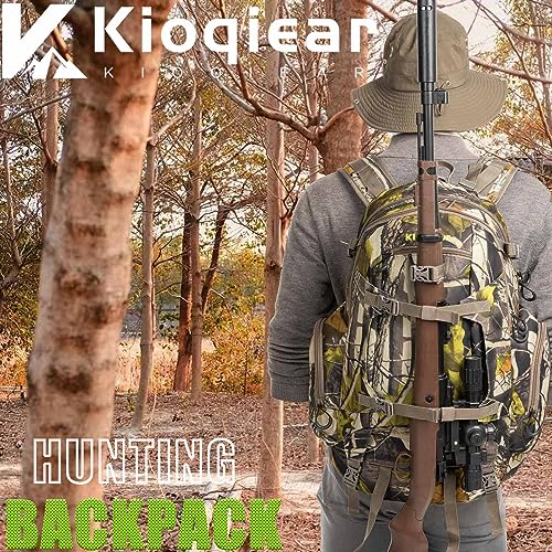 Kioqiear Outdoor Hunting Day Pack with Rain Cover