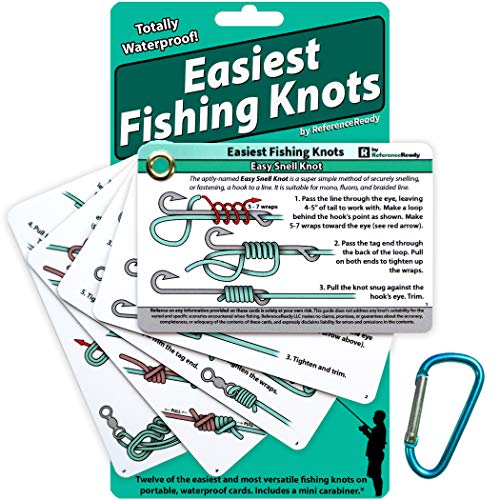Simple Fishing Knot Guide with Mini Carabiner