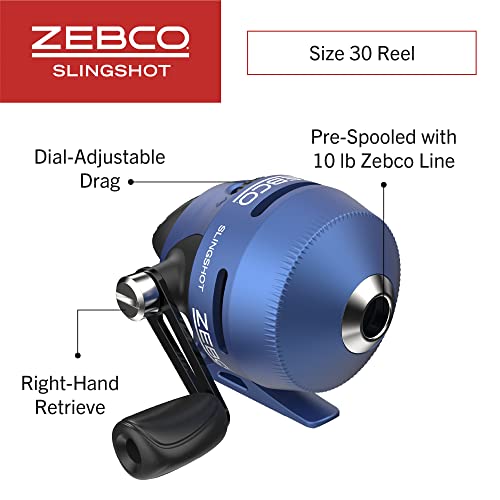 Zebco Slingshot Fishing Rod & Reel Combo, 2-Piece, 5'6