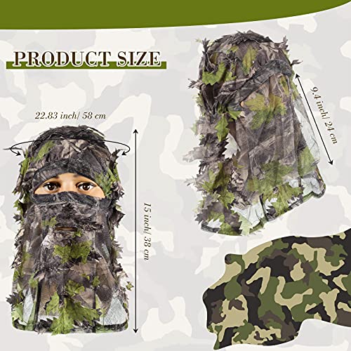 Leafy Camouflage Hunting Face Mask Ghillie Covering Hat